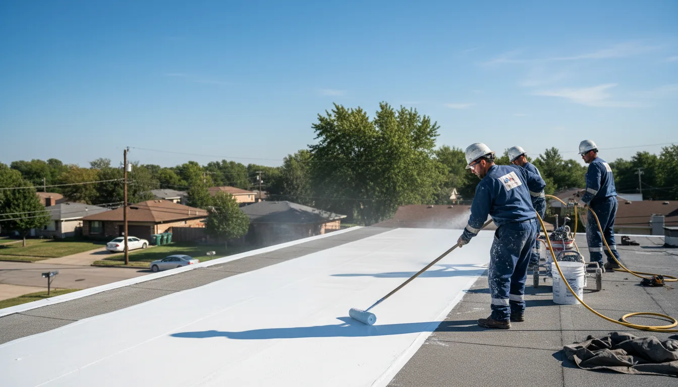 Commercial roof coating in Fenwick, WV near me